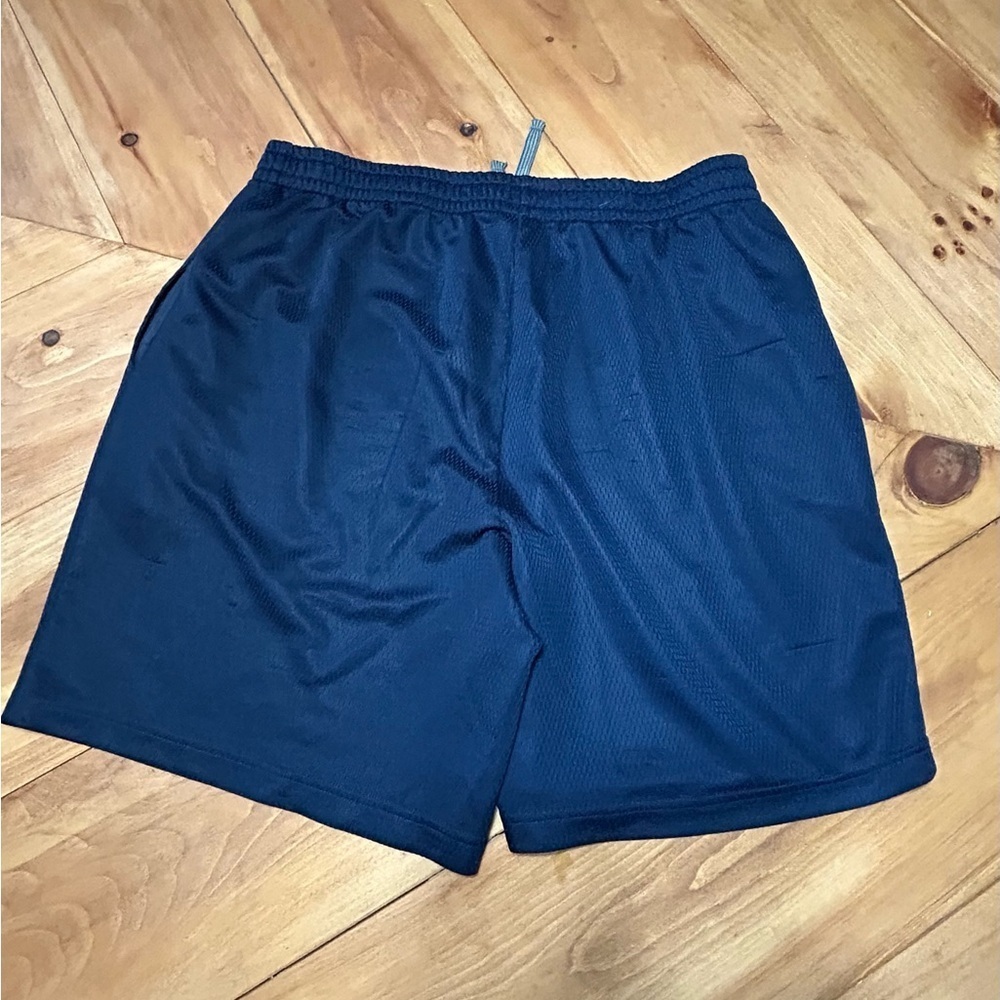 Men's Navy Blue Athletic Shorts - Picture 3 of 4